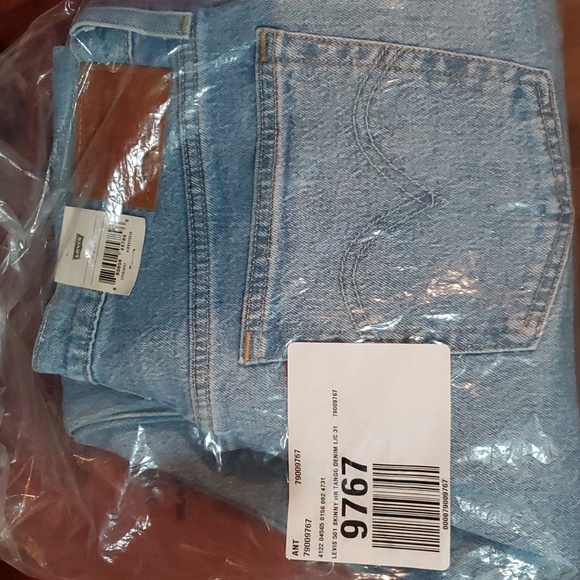 🔥NWT Levis 501 High Rise Skinny Jeans size 31×28 Tango - Picture 6 of 15